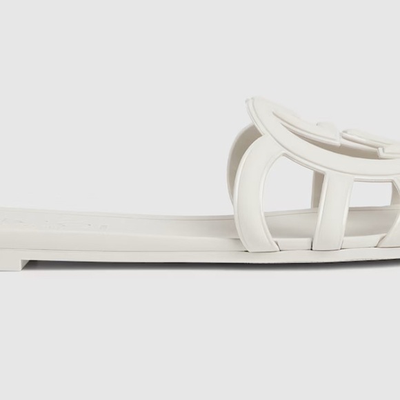 Gucci Women's White Slide Sandals - Picture 3 of 13